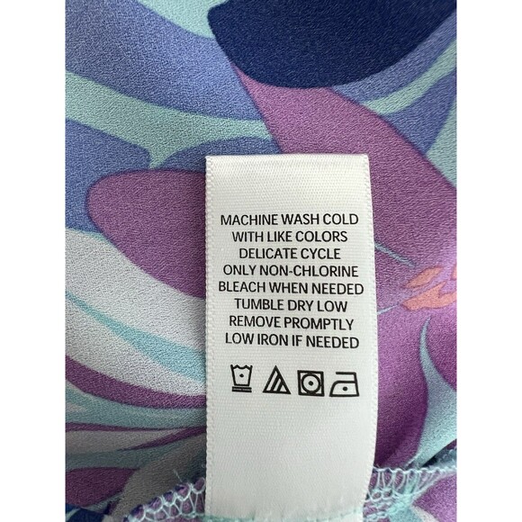 The Pioneer Woman Women's Blue Floral V-Neck Boho Blouse Tunic Top Plus Size XXL - Picture 10 of 10